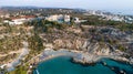 Aerial Konnos beach, Protaras, Cyprus Royalty Free Stock Photo