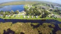 Aerial Lake Okeechobee camp grounds