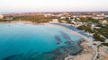 Aerial Landa beach, Ayia Napa, Cyprus Royalty Free Stock Photo