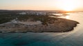 Aerial Landa beach, Ayia Napa, Cyprus Royalty Free Stock Photo