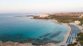 Aerial Landa beach, Ayia Napa, Cyprus Royalty Free Stock Photo