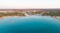 Aerial Landa beach, Ayia Napa, Cyprus Royalty Free Stock Photo