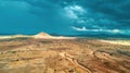 Aerial landdcape of the masaai land in Arusha, Tanzania