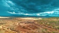 Aerial landdcape of the masaai land in Arusha, Tanzania