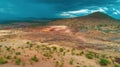 Aerial landscape of the masaai land in Tanzania