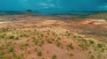Aerial landscape of the masaai land in Tanzania