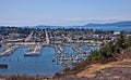 Aerial Landscape of Anacortes, Washington Royalty Free Stock Photo