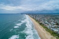 Gold Coast ocean coastline. Mermaid Beach.