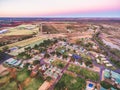 Aerial landscape of holiday park. Royalty Free Stock Photo