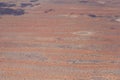 little farm and dune stripes in Kalahari, east of Mariental, Namibia Royalty Free Stock Photo