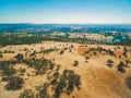 Aerial landscape of Murray River. Royalty Free Stock Photo