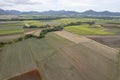 An Aerial Patchwork Of Sugarcane Fields Royalty Free Stock Photo