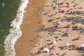 Aerial landscape of Praia Vermelha beach, Rio de Janeiro