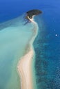 Aerial landscape of tropical island Royalty Free Stock Photo