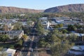 Aerial landscape view of Alice Spring Northern Territory Australia