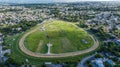 aerial landscape view of area around Garrison Savannah Racetrack