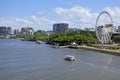 Aerial landscape view of Brisbane Southbank