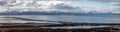 Aerial landscape view of Homer Spit in Kachemak Bay in Alaska USA Royalty Free Stock Photo