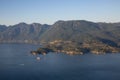 Aerial Landscape View of Howe Sound Royalty Free Stock Photo
