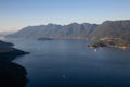 Aerial Landscape View of Howe Sound Royalty Free Stock Photo