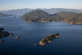 Aerial Landscape View of Howe Sound Royalty Free Stock Photo