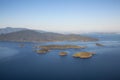 Aerial Landscape View of Howe Sound Royalty Free Stock Photo