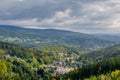 Janske Lazne Aerial View From Watchtower Royalty Free Stock Photo