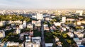 Aerial landscape view of Pattaya city in Thaland in the morning Royalty Free Stock Photo