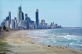 Surfers Paradise Skyline at sunrise in Gold Coast, Queensland, Australia Royalty Free Stock Photo