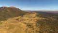 Aerial landscape view of the Western Escarpment of Wilpena Pound