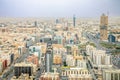 Aerial large panorama of downtown and outskirts of Riyadh city, Al Riyadh, Saudi Arabia