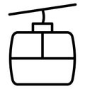 Aerial lift, air lift Isolated Vector Icon that can be easily modified or edited
