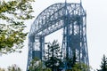 Aerial Lift Bridge in Canal Park - Duluth, Minnesota Royalty Free Stock Photo