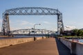 Aerial Lift Bridge in Duluth, Minnesota Royalty Free Stock Photo