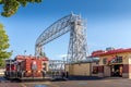 Aerial Lift Bridge in Duluth, Minnesota Royalty Free Stock Photo