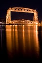 The Aerial Lift Bridge (night) Royalty Free Stock Photo