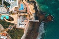 Aerial lighthouse view in Meloneras area on Gran Canaria island.