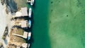 Aerial Liopetri river, Famagusta, Cyprus Royalty Free Stock Photo