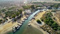 Aerial Liopetri river, Famagusta, Cyprus Royalty Free Stock Photo