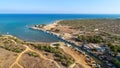 Aerial Liopetri river, Famagusta, Cyprus Royalty Free Stock Photo