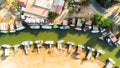 Aerial Liopetri river, Famagusta, Cyprus Royalty Free Stock Photo