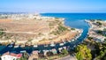 Aerial Liopetri river, Famagusta, Cyprus Royalty Free Stock Photo