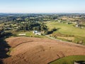 Aerial of Loganville, Pennsylvania around Lake Redman and Lake W Royalty Free Stock Photo