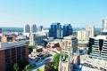 Aerial of the London, Ontario, Canada city center Royalty Free Stock Photo