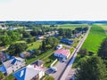 Aerial of Main Street Area in Shrewsbury, Pennsylvania Royalty Free Stock Photo