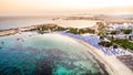 Aerial Makronissos beach, Ayia Napa, Cyprus Royalty Free Stock Photo