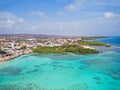 Aerial from Mangel Halto on Aruba in the Caribbean Sea