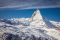 Aerial of Matterhorn summit from Gornergrat