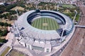 Aerial of the Melbourne Cricket Ground MCG stadium in Yarra park in east Melbourne, Australia