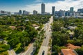 Aerial Miami Beach Alton Road 63rd Street